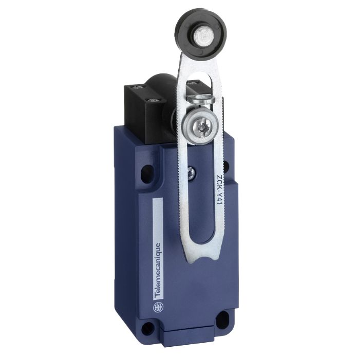 Schneider Sensors OsiSense XC Standard_ Limit switch, Limit switches XC Standard, XCKS, thermoplastic plastic roller lever var. length, 1NC+1 NO, snap, Pg13_ [XCKS141]