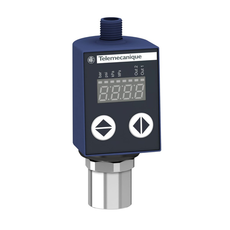 Schneider Sensors OsiSense XM_ Pressure sensors XMLR 10bar - 1/4" 18 NPT - 24VDC - 2xPNP - M12_ [XMLR010G2P06]