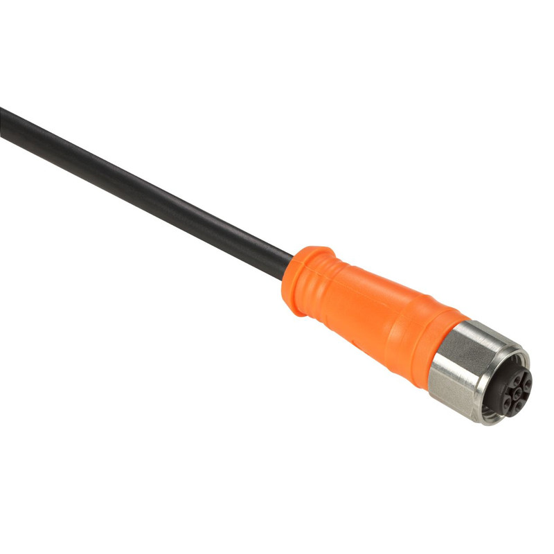 Schneider Sensors OsiSense XU_ pre-wired connectors XZ - straight female - M12 - 4 pins - cable PVC 5m_ [XZCPA1141L5]