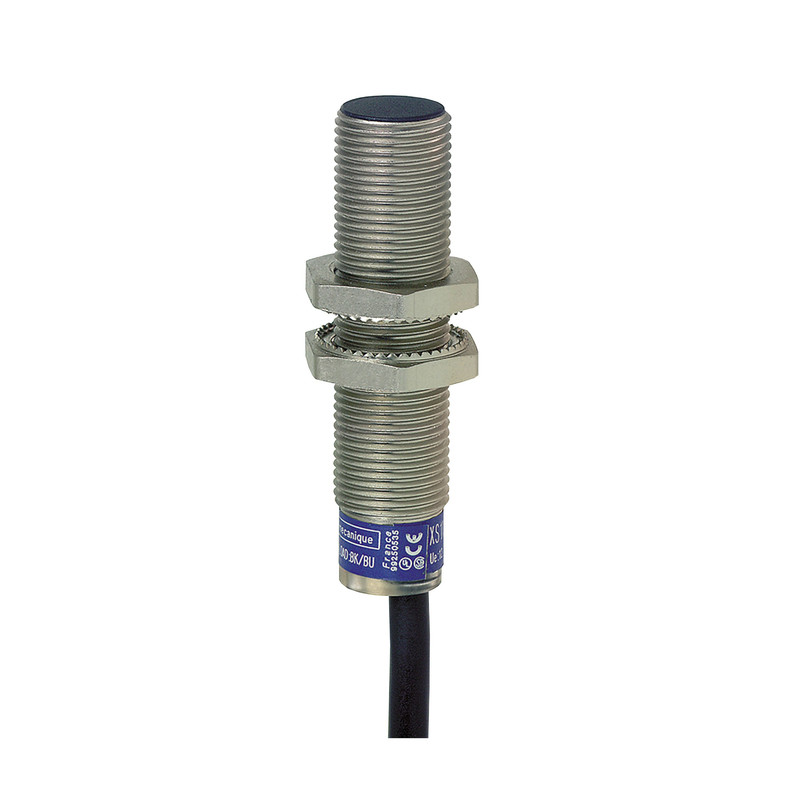 Schneider Sensors Osisense XS & XT_ Inductive proximity sensors XS, inductive sensor XS6 M12, L54mm, brass, Sn4mm, 24...240VAC/DC, cable 5 m_ [XS612B1MBL5]