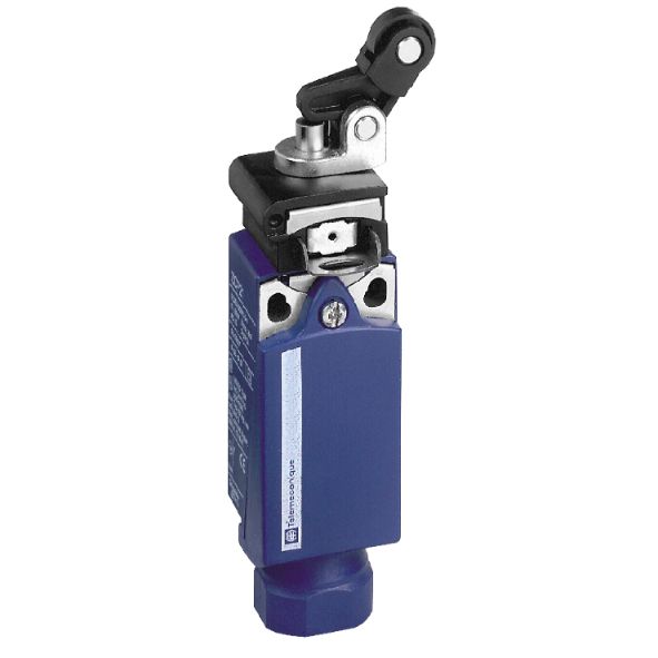Schneider Sensors OsiSense XC Standard_ limit switch XCPR - th.plastic roller lever plung. Ver - 1NC+1NO - snap - M20_ [XCPR2127P20]