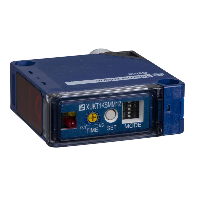 Schneider Sensors OsiSense XU_ photo-electric sensor - XUKT - reflex - Sn 1.5m - 12..24VDC - M12_ [XUKT1KSMM12]
