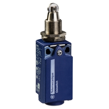 Schneider Sensors OsiSense XC Standard_ Limit switch, Limit switches XC Standard, XCKP, M18 steel roller plunger, 1NC+1 NO, snap, M16_ [XCKP21H2P16]