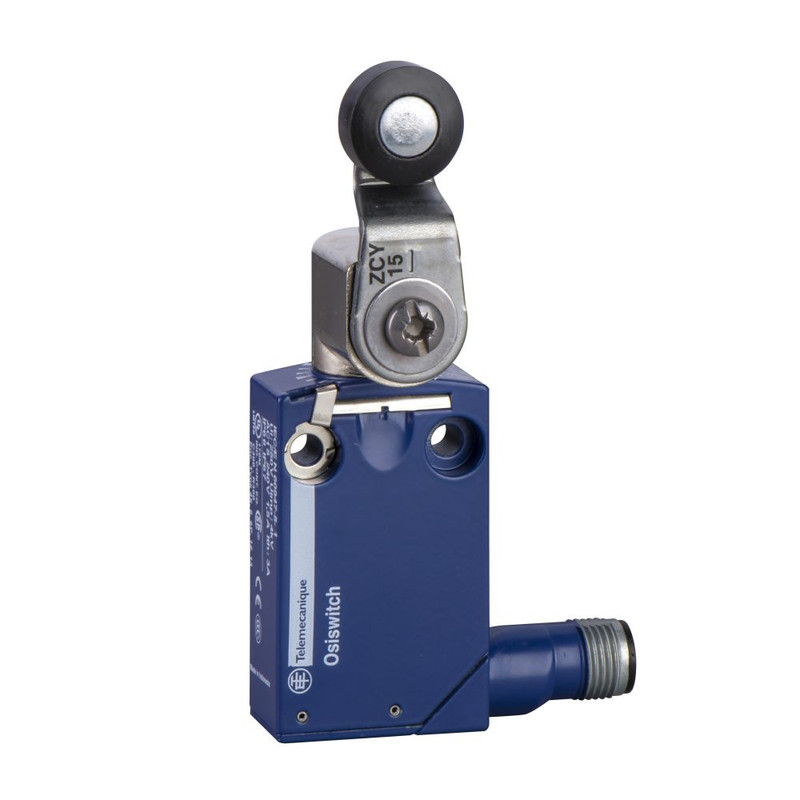 Schneider Sensors OsiSense XC Standard_ limit switch XCMD - thermoplastic roller lever - 1NC+1NO - snap - M12_ [XCMD2115C12]