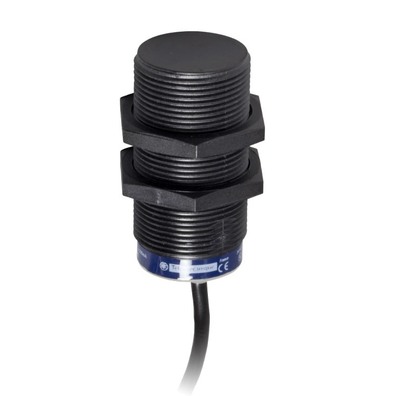 Schneider Sensors Osisense XS & XT_ Inductive proximity sensors XS, inductive sensor XS4 M30, L43mm, PPS, Sn15mm, 12...24 VDC, cable 2 m_ [XS4P30PA340]