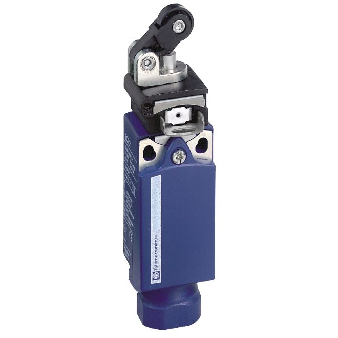Schneider Sensors OsiSense XC Standard_ limit switch XCPR - th.plastic roller lever plung. Hor - 1NC+1NO - snap - 1/2NPT_ [XCPR2121N12]