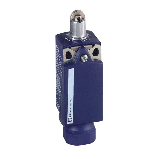 Schneider Sensors OsiSense XC Standard_ Limit switch, Limit switches XC Standard, XCKP, steel roller plunger, 1NC+1 NO, snap, 1/2NPT_ [XCKP2102N12]