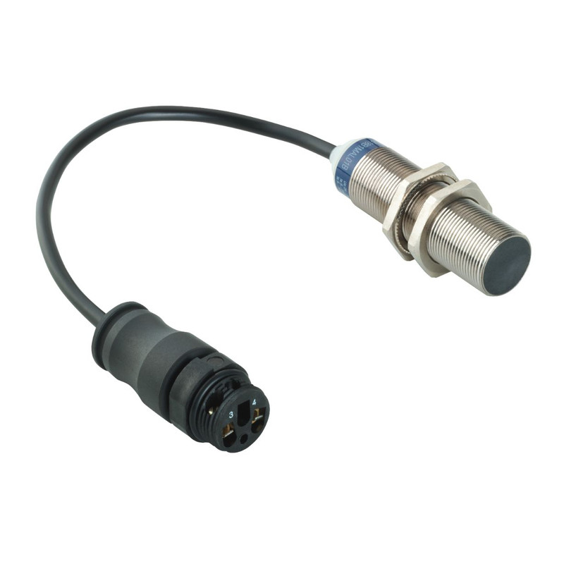Schneider Sensors Osisense XS & XT_ Inductive proximity sensors XS, inductive sensor XS6 M18, L62mm, brass, Sn8mm, 24...240VAC/DC, term. 0.15 m_ [XS618B1MAL01B]