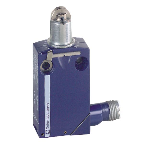 Schneider Sensors OsiSense XC Standard_ Limit switch, Limit switches XC Standard, XCMD, steel roller plunger, 1NC+1 NO, snap, M12_ [XCMD2102M12]