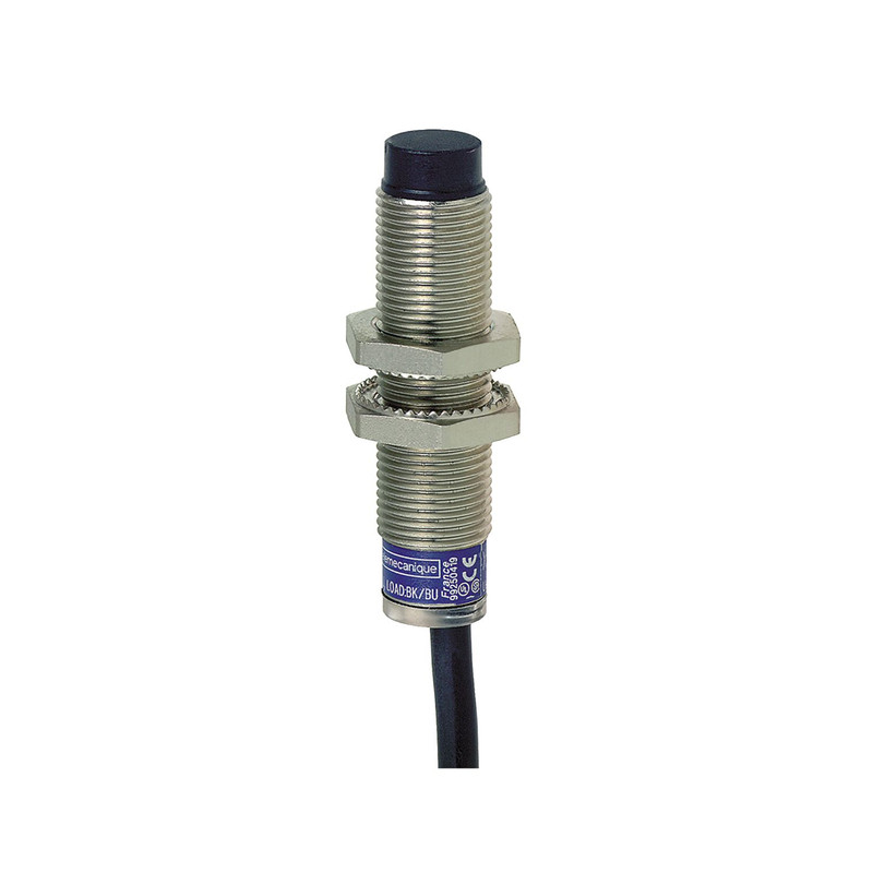 Schneider Sensors Osisense XS & XT_ Inductive proximity sensors XS, inductive sensor XS6 M12, L54mm, brass, Sn7mm, 12...48 VDC, cable 2 m_ [XS612B4PAL2]