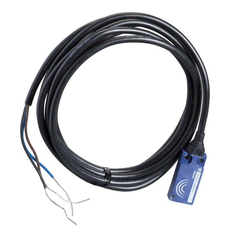 Schneider Sensors Osisense XS & XT_ Inductive proximity sensors XS, inductive sensor XS7 15x32x8, PBT, Sn5mm, 12...24 VDC, cable 2 m_ [XS7F1A1PAL2TF]