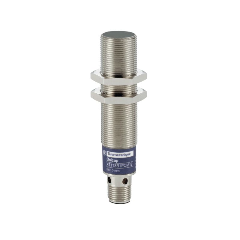 Schneider Sensors Osisense XS & XT_ capacitive sensor - XT1 - cylindrical M18 - brass - Sn 5 mm - 24 V DC_ [XT118B1PCM12]