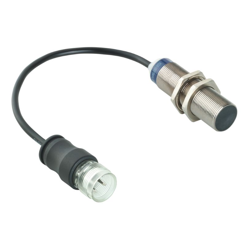 Schneider Sensors Osisense XS & XT_ Inductive proximity sensors XS, inductive sensor XS6 M18, L62mm, brass, Sn8mm, 24...240VAC/DC, M18 0.15 m_ [XS618B1MAL01G]