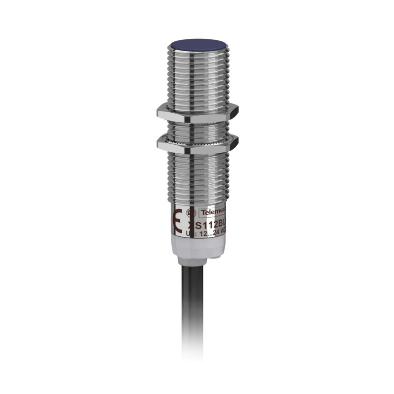 Schneider Sensors Osisense XS & XT_ inductive sensor XS1 M12 - L44mm - brass - Sn2mm - 12..24VDC - cable 2m_ [XS112BLNAL2]