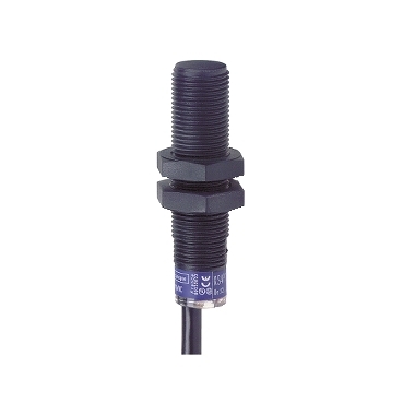 Schneider Sensors Osisense XS & XT_ Inductive proximity sensors XS, inductive sensor XS4 M12, L52mm, PPS, Sn4mm, 12...48 VDC, cable 2 m_ [XS4P12PA370]