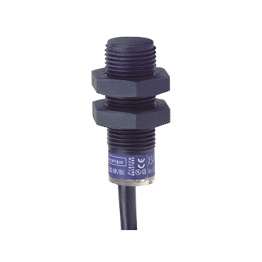 Schneider Sensors Osisense XS & XT_ Inductive proximity sensors XS, inductive sensor XS4 M12, L35mm, PPS, Sn4mm, 12...24 VDC, cable 2 m_ [XS4P12PA340]