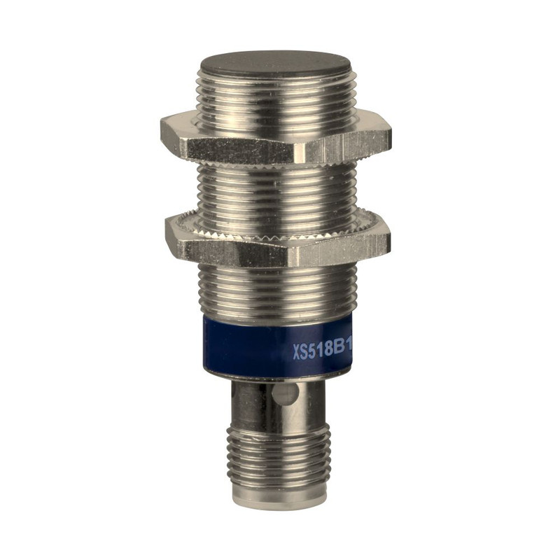 Schneider Sensors Osisense XS & XT_ Inductive proximity sensors XS, inductive sensor XS5 M18, L74mm, brass, Sn5mm, 12...48 VDC, M12_ [XS518B1DBM12]
