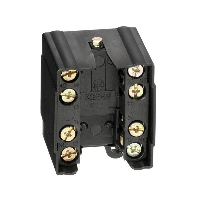 Schneider Sensors OsiSense XC Standard_ Limit switch contact block, Limit switches XC Standard, XESP, 2C/O snap action, simultaneous, silver plated_ [XESP2021]
