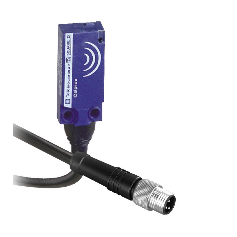 Schneider Sensors Osisense XS & XT_ Inductive proximity sensors XS, inductive sensor XS7 15x32x8, PBT, Sn5mm, 12...24 VDC, M8 0.15 m_ [XS7F1A1DBL01M8]