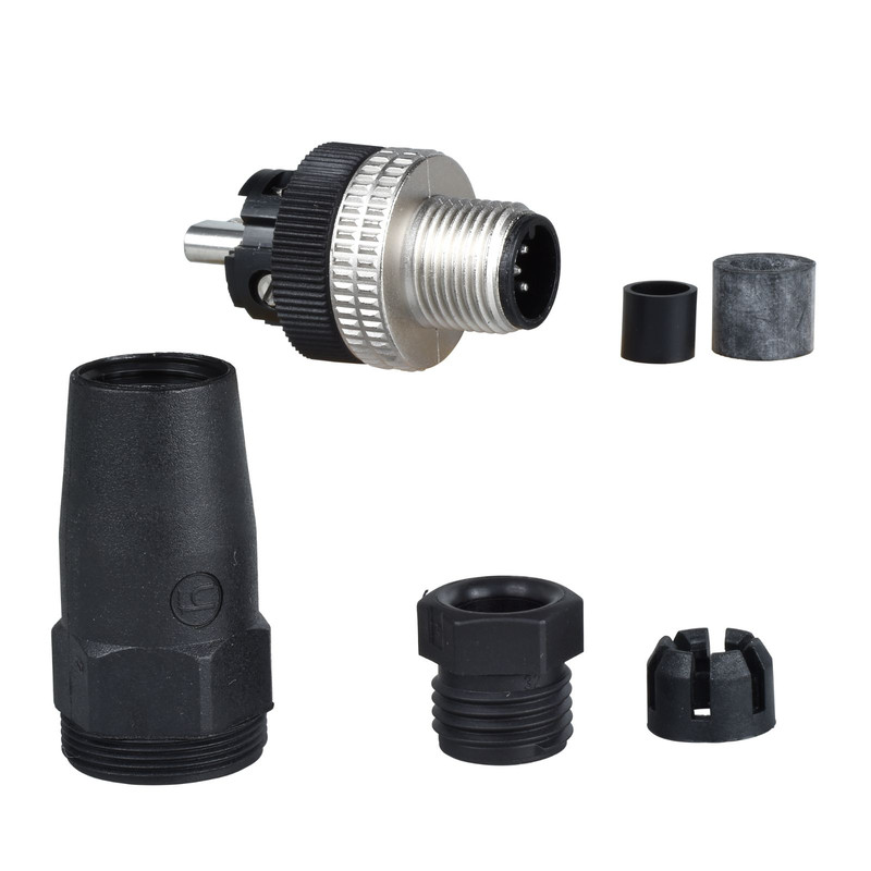 Schneider Sensors Osisense XS & XT_ male, M12, 5-pin, straight connector - cable gland Pg 7_ [XZCC12MDM50B]