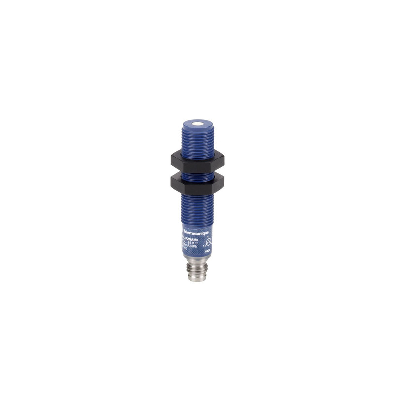 Schneider Sensors OsiSense XX_ ultrasonic sensor cylindrical M12 - Sn 0.1 m - NO - M8 connector_ [XX512A2PAM8]