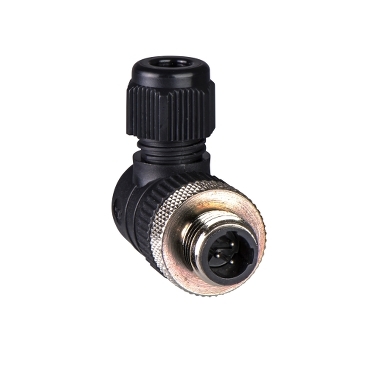 Schneider Sensors Osisense XS & XT_ male, 1/2 20UNF, 3-pin, elbowed connector - cable gland Pg 7_ [XZCC20MCM30B]