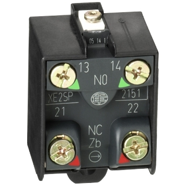 Schneider Sensors OsiSense XC Standard_ Limit switch contact block, Limit switches XC Standard, 1NC+1 NO, snap action_ [XE2SP2151]