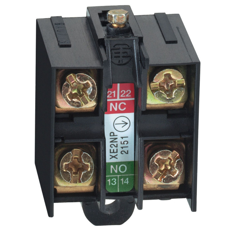 Schneider Sensors OsiSense XC Standard_ limit switch contact block - 1NC+1NO - slow-break, break before make_ [XE2NP2151]