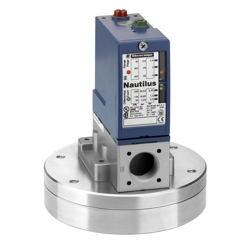 Schneider Sensors OsiSense XM_ pressure switch XMLB 330 mbar - adjustable scale 2 thresholds - 1 C/O_ [XMLBS35R2S11]