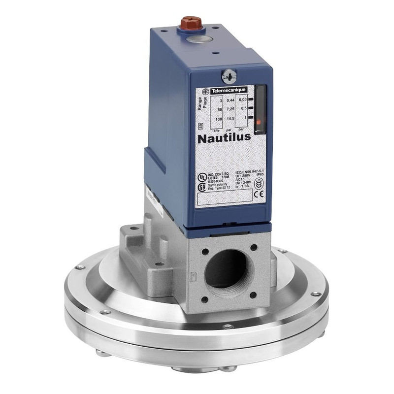 Schneider Sensors OsiSense XM_ pressure switch XMLA 1 bar - fixed scale 1 threshold - 1 C/O_ [XMLA001R2S12]