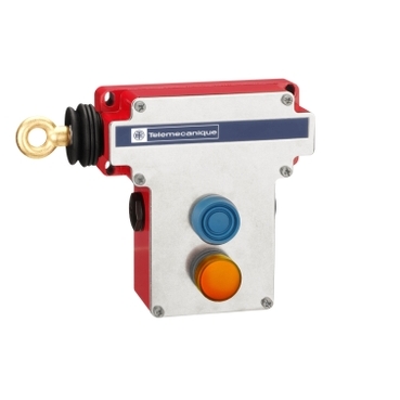 Schneider Sensors Preventa XY2C_ e-stop rope pull switch XY2CE - LH side - 2NC+2NO - pilot light 130V - boot. pb_ [XY2CE2A296]