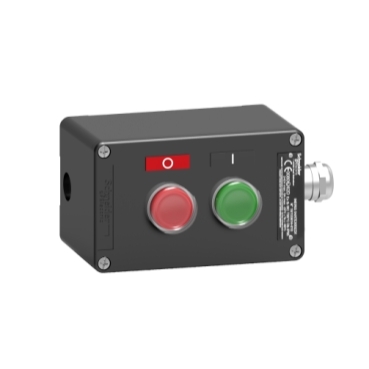 Schneider Signaling Harmony XAW - ATEX D_ Harmony XAW - ATEX D, Control station, metal, start stop function, 2 flush push buttons, green, red, 1 NO + 1 NC, ATEX_ [XAWF210EX]