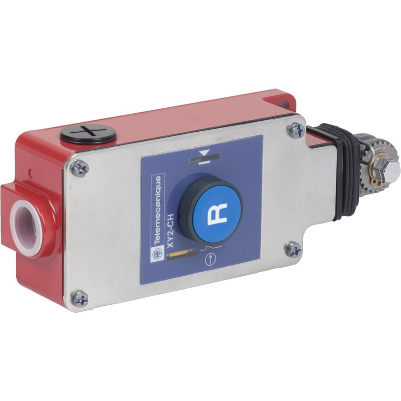 Schneider Signaling Preventa XY2C_ e-stop rope pull switch XY2CH - 1NC+1NO - Flush pushbutton_ [XY2CH13150]