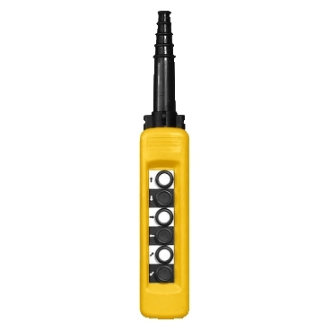 Schneider Signaling Harmony XAC_ Harmony XAC, Pendant control station, Harmony XAC, plastic, yellow 6 push buttons with 1 NO_ [XACA671]