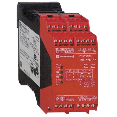 Schneider Signaling Preventa XPS_ module XPSAK - Emergency stop - 230 V AC_ [XPSAK371144P]