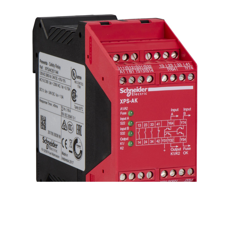 Schneider Signaling Preventa XPS_ module XPSAK - Emergency stop - 110 V AC_ [XPSAK361144]