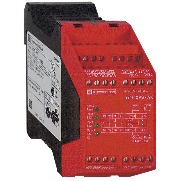 Schneider Signaling Preventa XPS_ module XPSAK - Emergency stop - 230 V AC_ [XPSAK371144]