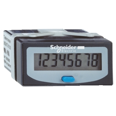 Schneider Signaling Zelio Count_ hour counter - LCD 8 digit display - internal Li battery_ [XBKH81000033E]