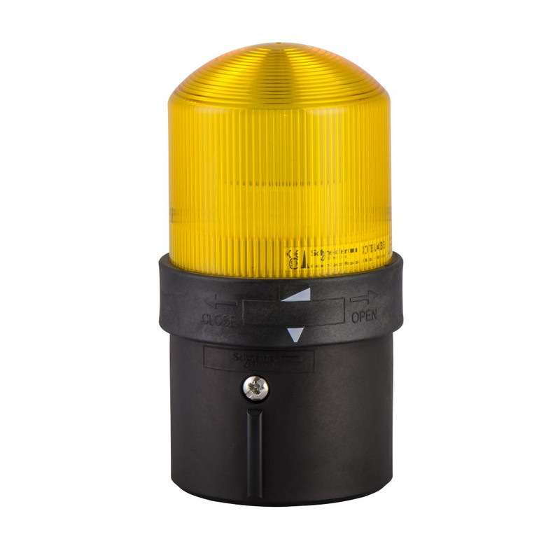 Schneider Signaling Harmony XVB_ Complete beacon, Harmony XVB Universal, Ø 70 mm tower light, steady, yellow, IP65, 230 V_ [XVBL0M8]