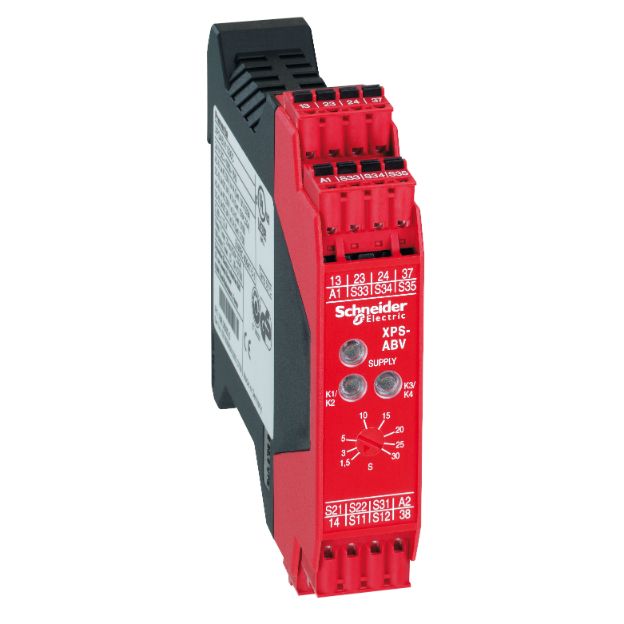 Schneider Signaling Preventa XPS_ module XPSABV - stop and switch monitoring - 24 V AC/DC_ [XPSABV1133C]