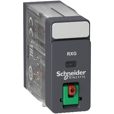 Schneider Signaling Zelio Relay_ interface plug-in relay - Zelio RXG - 2 C/O standard - 220V AC - 5A - with LTB_ [RXG21M7]