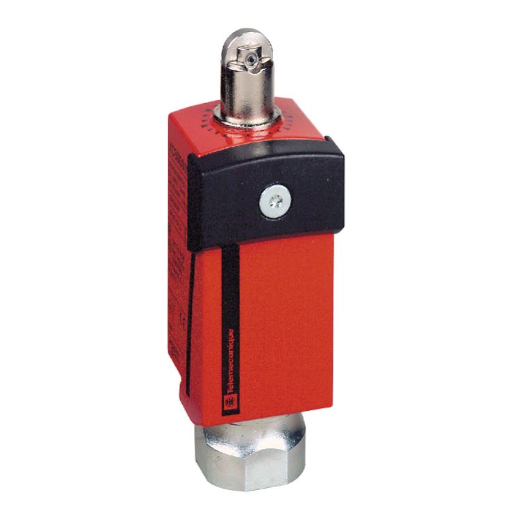 Schneider Signaling Preventa XCS_ Safety limit switch, Telemecanique Safety switches XCS, metal, roller plunger, 2NC+1 NO, 1 entry tapped Pg 13.5_ [XCSD3902G13]