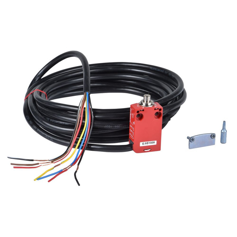 Schneider Signaling Preventa XCS_ safety limit switch XCSM - metal - roller plunger - 2 NC + 1 NO - cable 1 m_ [XCSM3702L1]