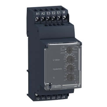 Schneider Signaling Zelio Control_ Harmony, Modular 1-phase voltage control relay, 5 A, 2 CO, range 1..100 V, 24..240 V AC/DC_ [RM35UA12MW]