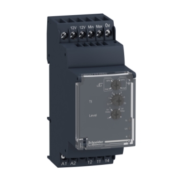 Schneider Signaling Zelio Control_ Harmony, Modular liquid level control relay, 5 A, 1 CO, 24...240 V AC/DC_ [RM35LV14MW]