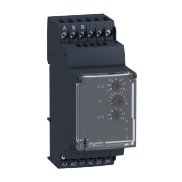 Schneider Signaling Zelio Control_ temperature control relay RM35-A - 24..240 V AC/DC - 2 NO_ [RM35ATR5MW]
