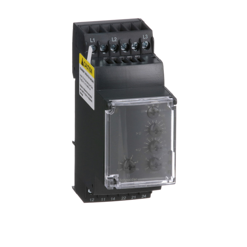 Schneider Signaling Zelio_ Harmony, Modular multifunction 3-phase supply control relay, 5 A, 2 CO, 220...480 V AC_ [RM35TF30]