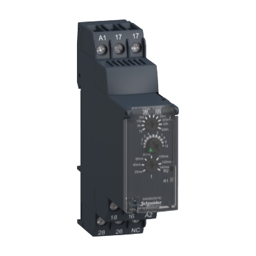 Schneider Signaling Zelio Time_ Star-Delta Timing Relay - 0.05s…300h - 24…240V AC/DC - 2C/O_ [RE22R2QGMR]