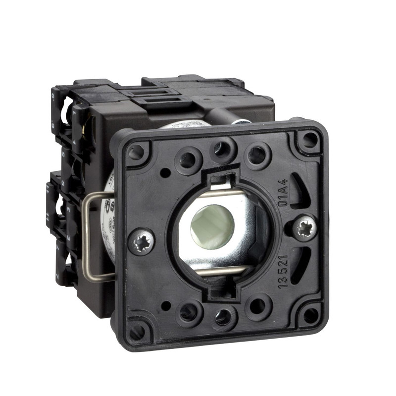 Schneider Signaling Harmony K1, K2_ Harmony K1, K2, Body for changeover switch, 1 pole,  with off position, 45° switching angle, 12 A, for Ø 22 mm_ [K1B001U]