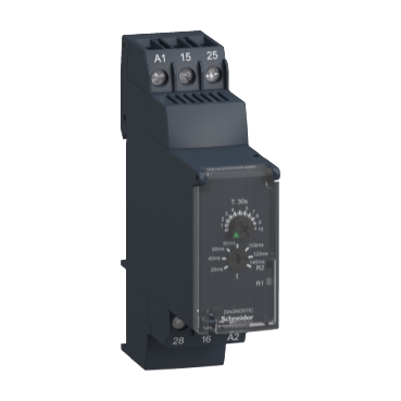 Schneider Signaling Zelio Time_ Star-Delta Timing Relay - 0.3s…30s - 24…240V AC/DC - 2C/O_ [RE22R2QEMR]